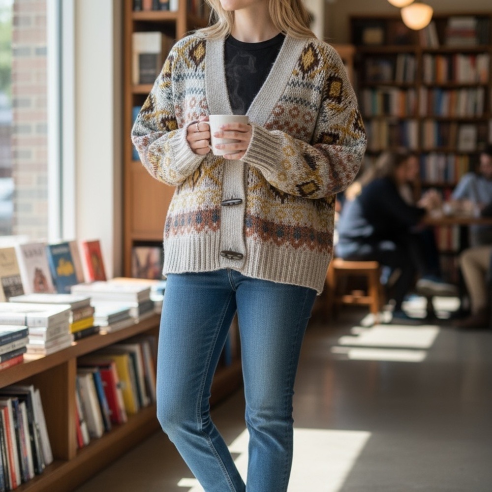 Rewind Multicolor Knit Cardigan